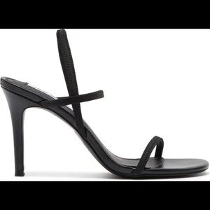 NWOT black strap heels